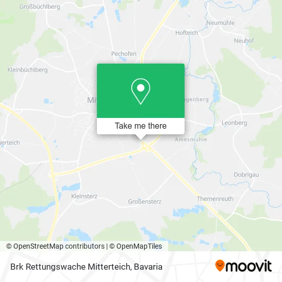 Карта Brk Rettungswache Mitterteich