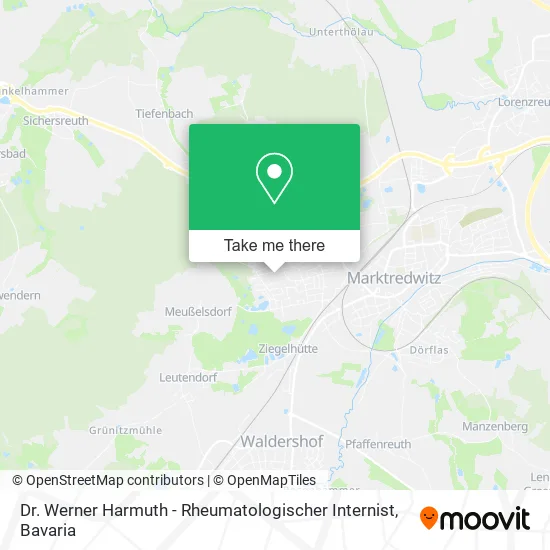 Карта Dr. Werner Harmuth - Rheumatologischer Internist