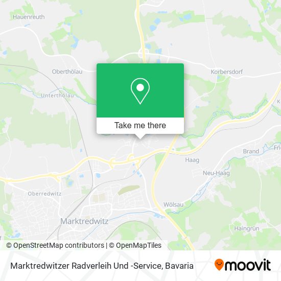 Карта Marktredwitzer Radverleih Und -Service