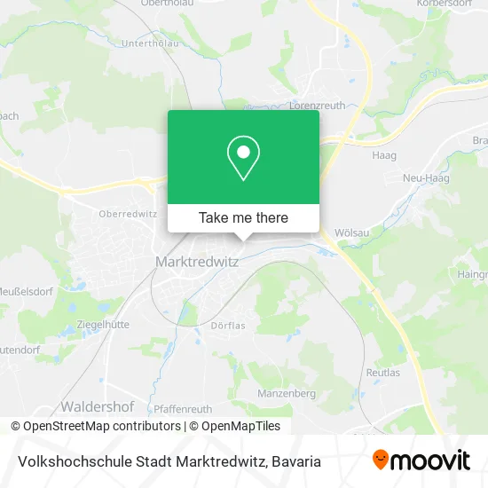Карта Volkshochschule Stadt Marktredwitz
