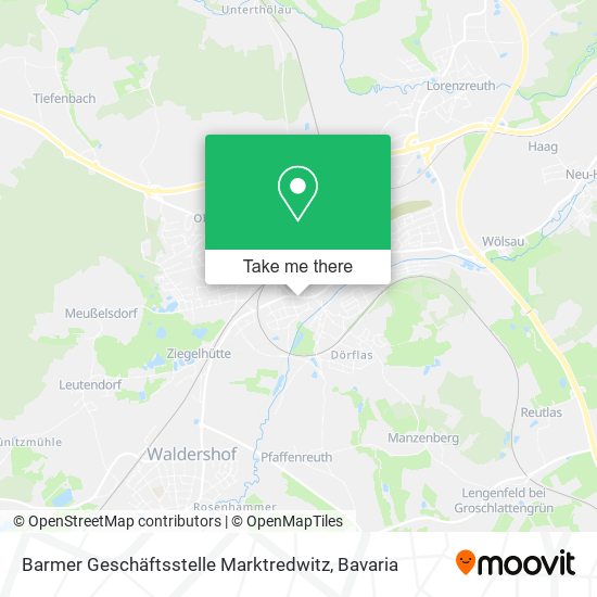 Карта Barmer Geschäftsstelle Marktredwitz