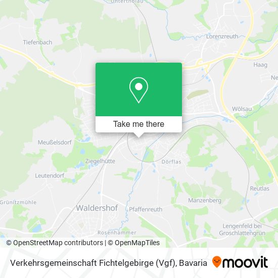 Verkehrsgemeinschaft Fichtelgebirge (Vgf) map