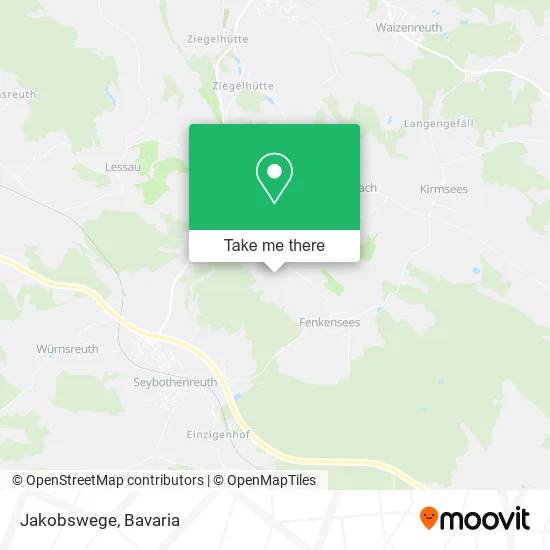 Карта Jakobswege