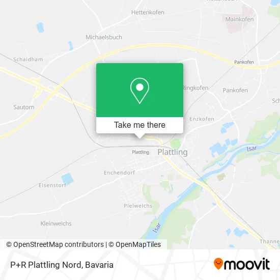 Карта P+R Plattling Nord
