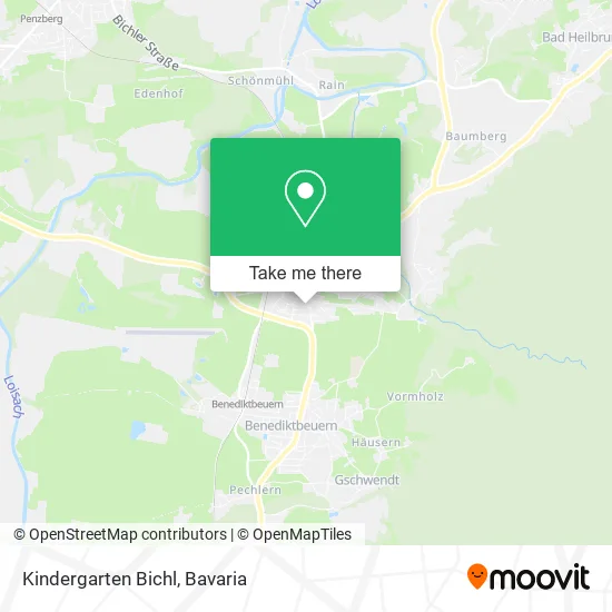 Карта Kindergarten Bichl