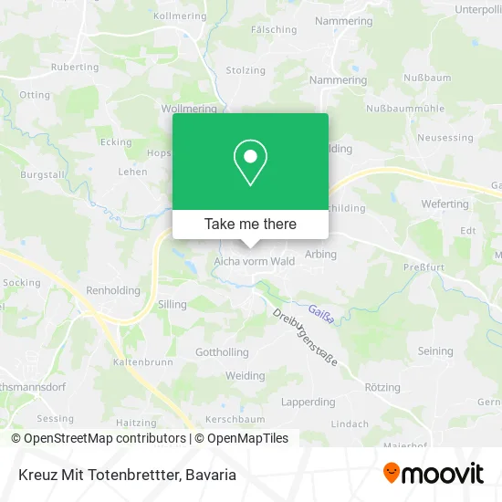 Карта Kreuz Mit Totenbrettter