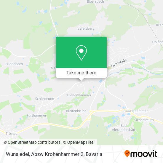Wunsiedel, Abzw Krohenhammer 2 map
