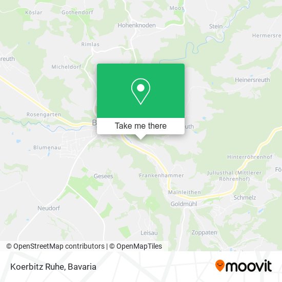 Карта Koerbitz Ruhe