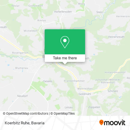 Карта Koerbitz Ruhe
