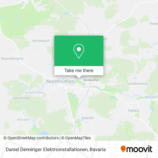 Карта Daniel Denninger Elektroinstallationen