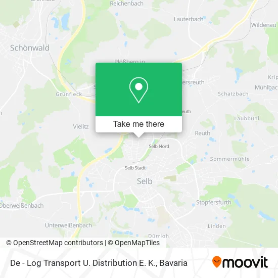 Карта De - Log Transport U. Distribution E. K.