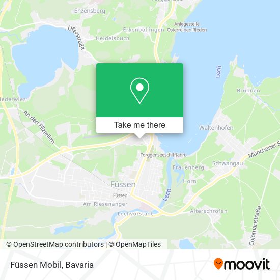 Füssen Mobil map