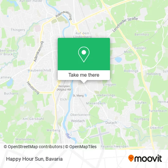 Карта Happy Hour Sun