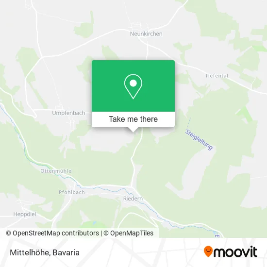 Карта Mittelhöhe