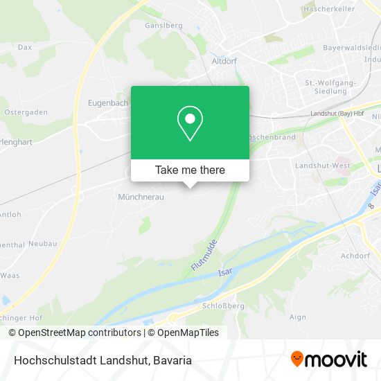 Hochschulstadt Landshut map