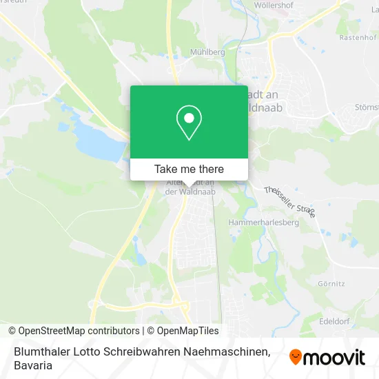 Карта Blumthaler Lotto Schreibwahren Naehmaschinen