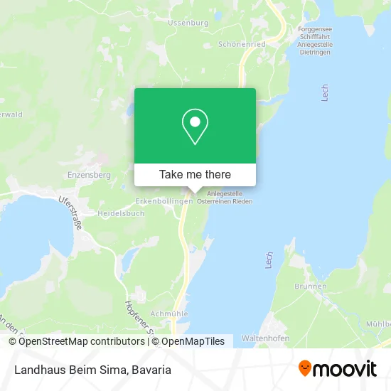 Карта Landhaus Beim Sima