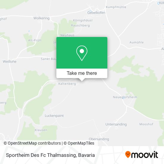 Sportheim Des Fc Thalmassing map