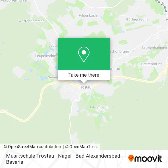 Карта Musikschule Tröstau - Nagel - Bad Alexandersbad