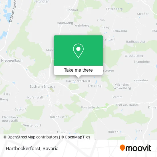 Карта Hartbeckerforst