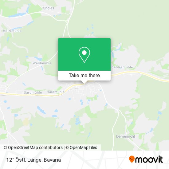 12° Östl. Länge map