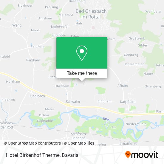 Hotel Birkenhof Therme map