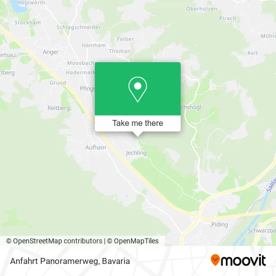 Карта Anfahrt Panoramerweg