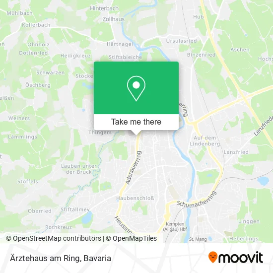 Карта Ärztehaus am Ring