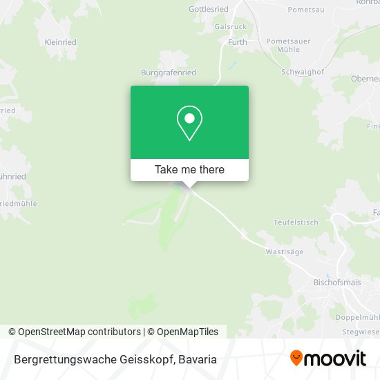Bergrettungswache Geisskopf map