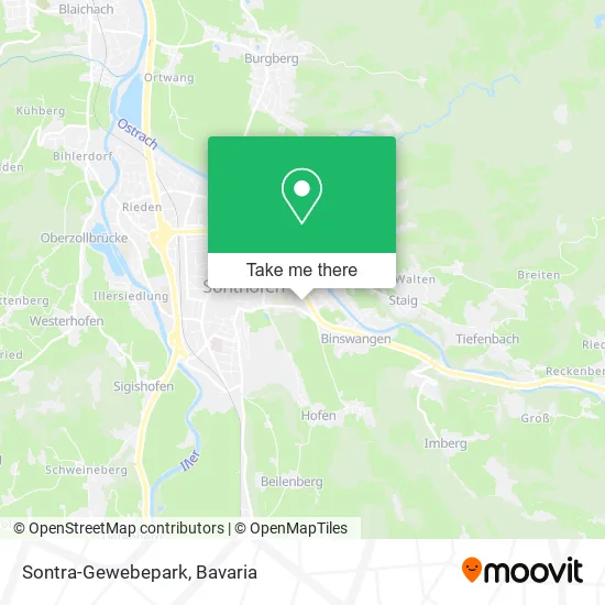 Карта Sontra-Gewebepark