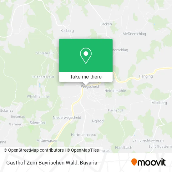 Карта Gasthof Zum Bayrischen Wald
