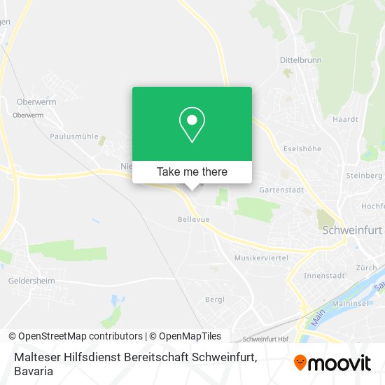 Malteser Hilfsdienst Bereitschaft Schweinfurt map