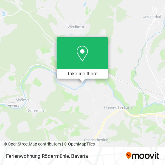 Ferienwohnung Rödermühle map