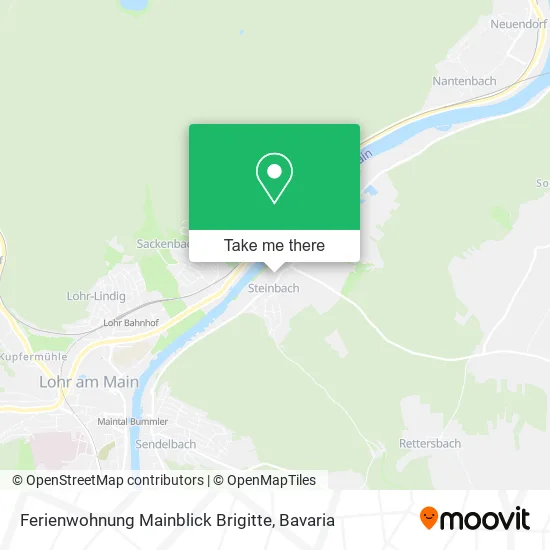 Карта Ferienwohnung Mainblick Brigitte