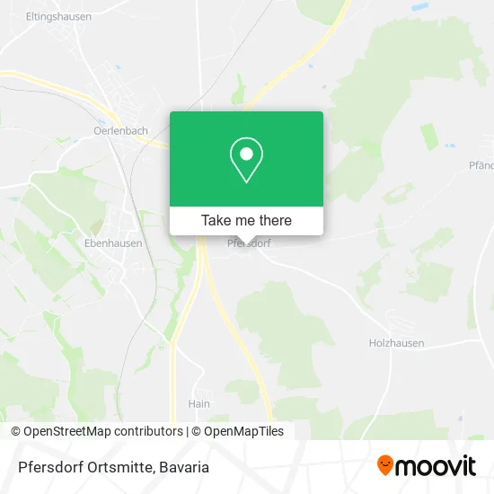 Карта Pfersdorf Ortsmitte