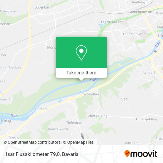 Isar Flusskilometer 79,0 map