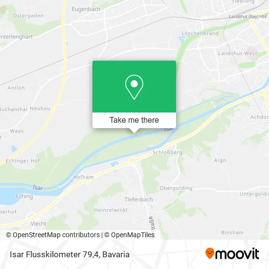 Карта Isar Flusskilometer 79,4