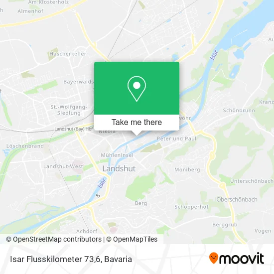 Карта Isar Flusskilometer 73,6