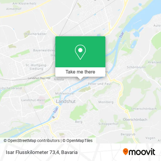 Карта Isar Flusskilometer 73,4