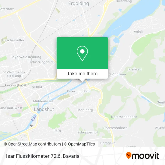 Карта Isar Flusskilometer 72,6