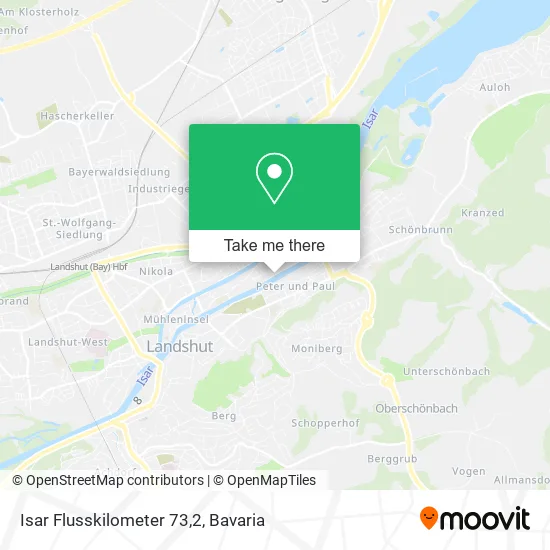 Карта Isar Flusskilometer 73,2