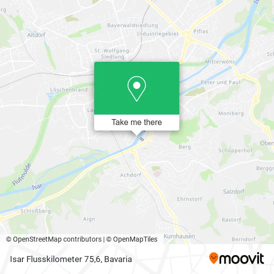 Карта Isar Flusskilometer 75,6