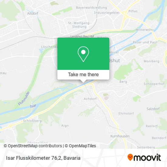 Карта Isar Flusskilometer 76,2