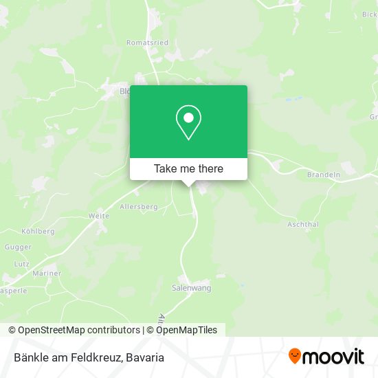 Bänkle am Feldkreuz map