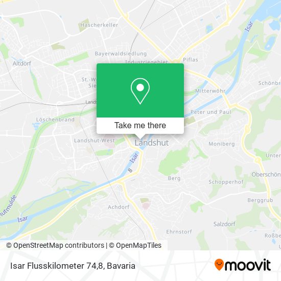 Карта Isar Flusskilometer 74,8