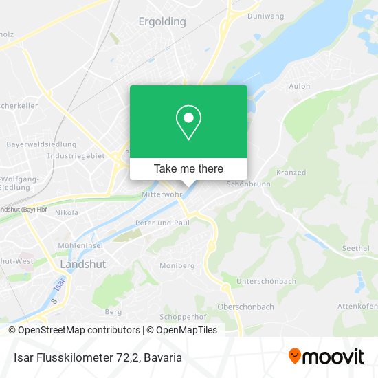 Isar Flusskilometer 72,2 map