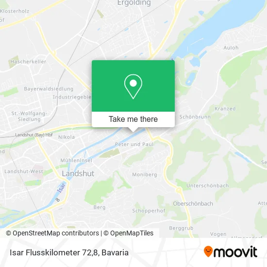 Карта Isar Flusskilometer 72,8