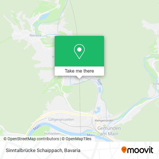 Sinntalbrücke Schaippach map