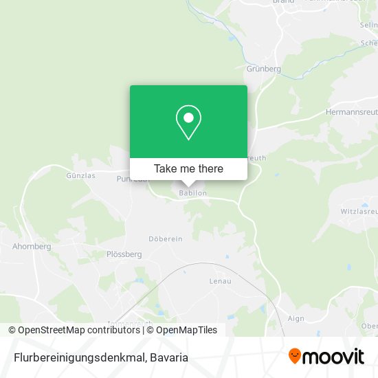 Flurbereinigungsdenkmal map