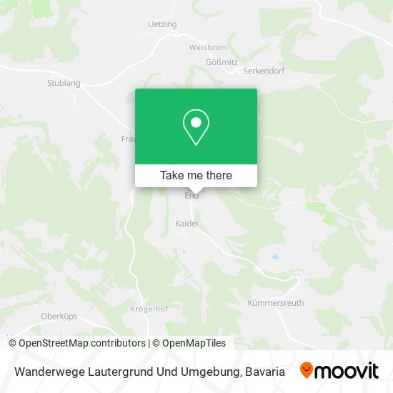 Карта Wanderwege Lautergrund Und Umgebung